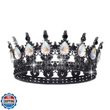 Queen Crown Rhinestone Wedding Crowns and Tiaras for Women Costume Party Hair