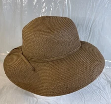Sun N Sand Headwear Brown Hat W Ribbon