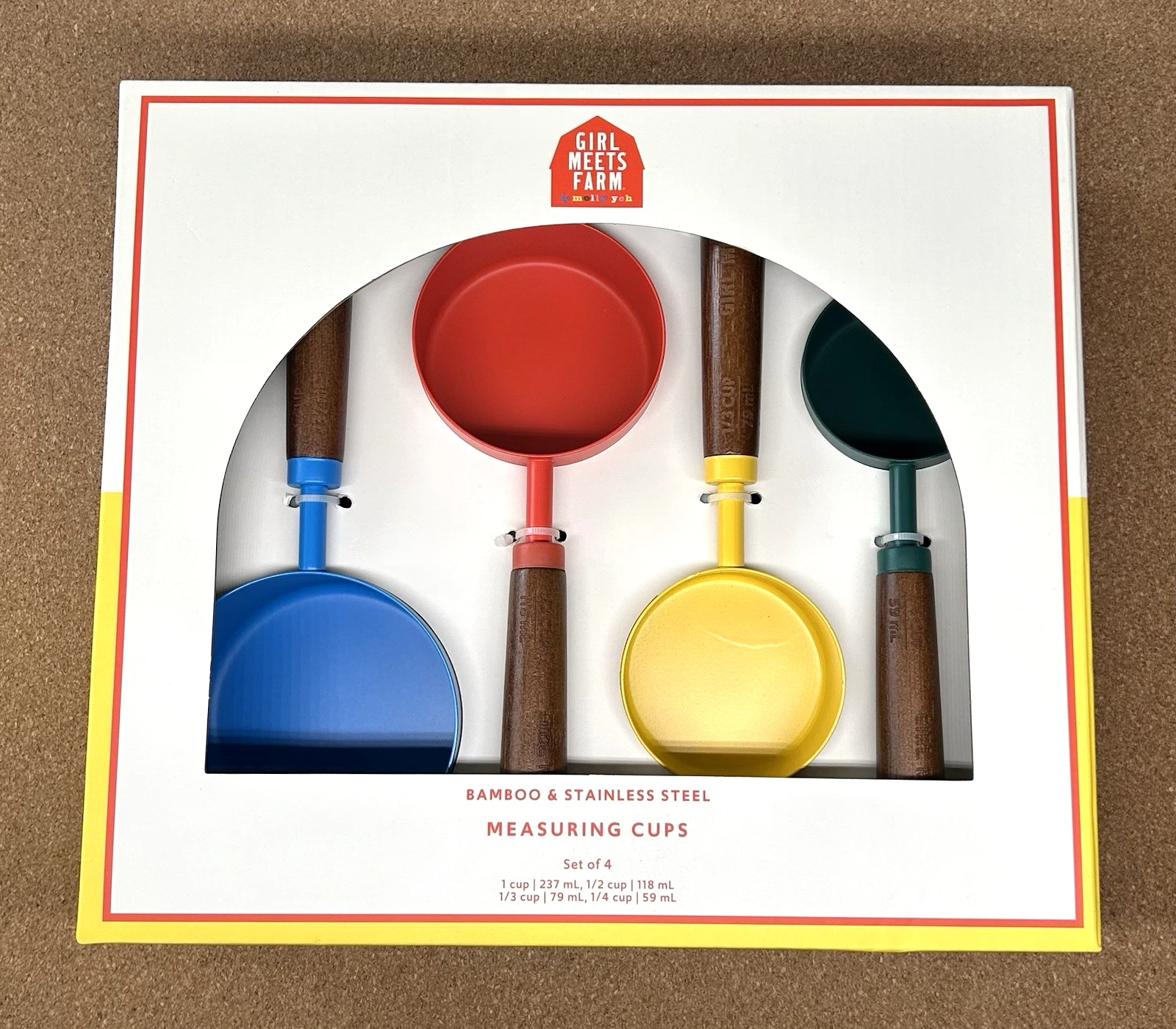 GIRL MEETS FARM Set of 4 Measuring Cups Molly Yeh Bamboo & Stainless Steel NEW
Opens in a new window