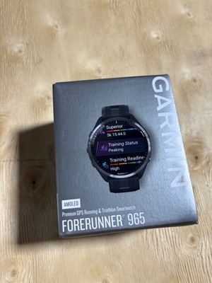 【ほぼ未使用】GARMIN Forerunner 965 Black Garmin Forerunner 965 Unisex Smartwatch - Black (010-02809-00) for