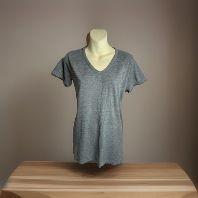Danskin Now Women's Athletic Short Sleeve T-shirt Gray Size m Nwot