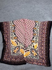 Free People Velvet Kimono Jacket Womens OS Multicolor Boho Floral Open Sheer