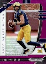 SHEA PATTERSON 2020 PANINI PRIZM DRAFT PICKS PRIZMS PURPLE RC WOLVERINES QZ