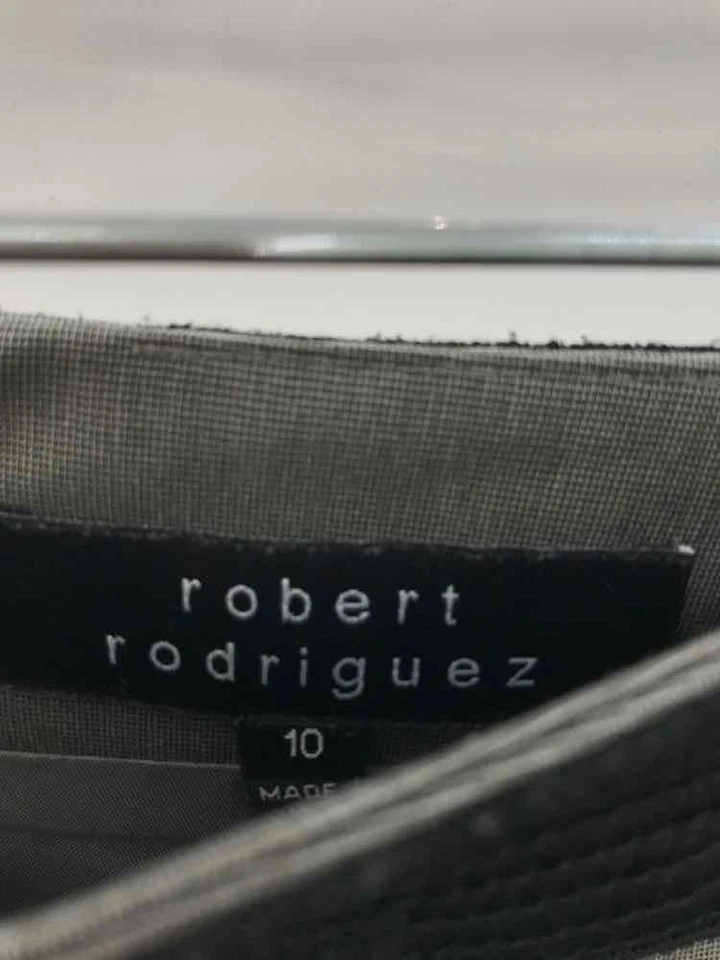 Falda Robert Rodriguez Gris Talla 10 Texturizada Línea A Usada Foto 3 de 3
