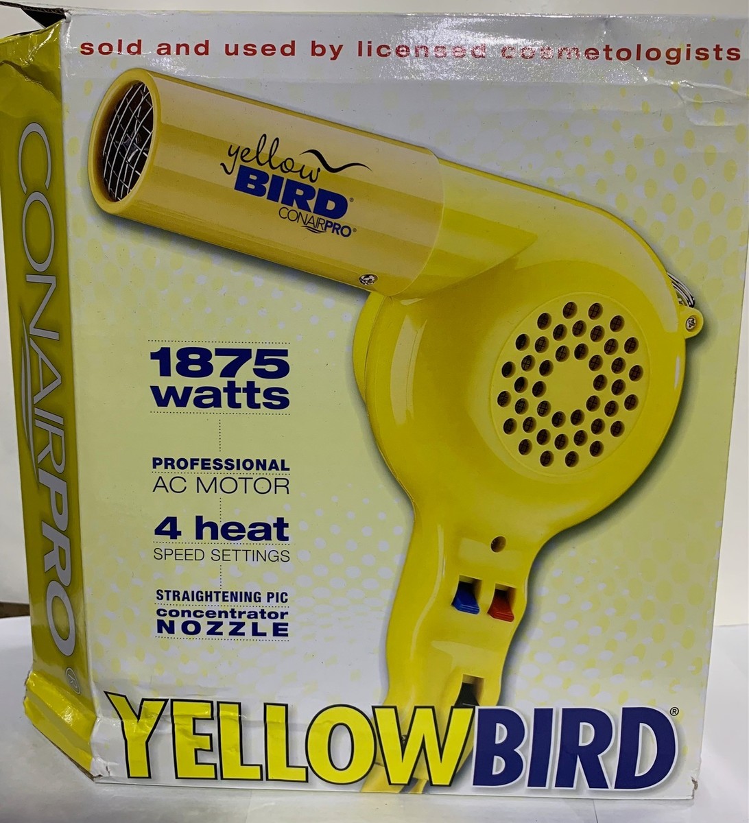Conair Pro Yellow Bird Hair Dryer for sale online