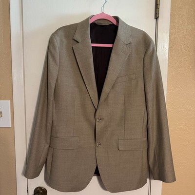 Bonobos Men's Slim Fit Blazer in Italian Wool by Marzotto Size 40R Tan