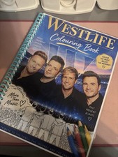 Westlife Colouring Book 20 Pages 25th Anniversary World Tour Gift Christmas