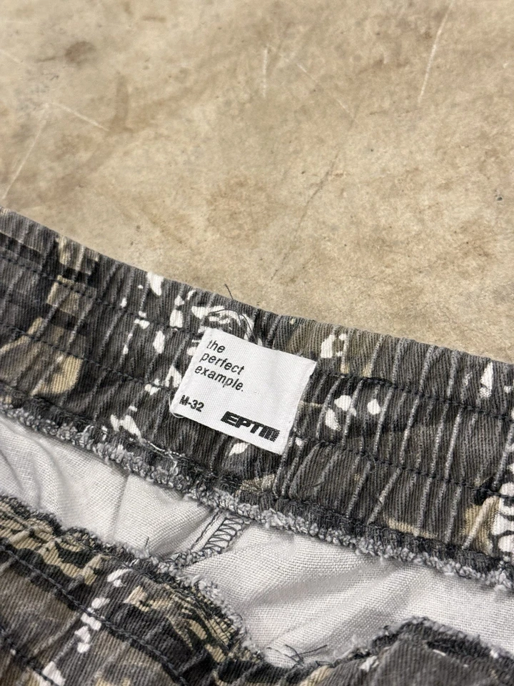 Pantalones EPTM Adultos Medianos Camuflaje Carga Pierna Ancha Caza Aire Libre Ropa de Calle Foto 3 de 4