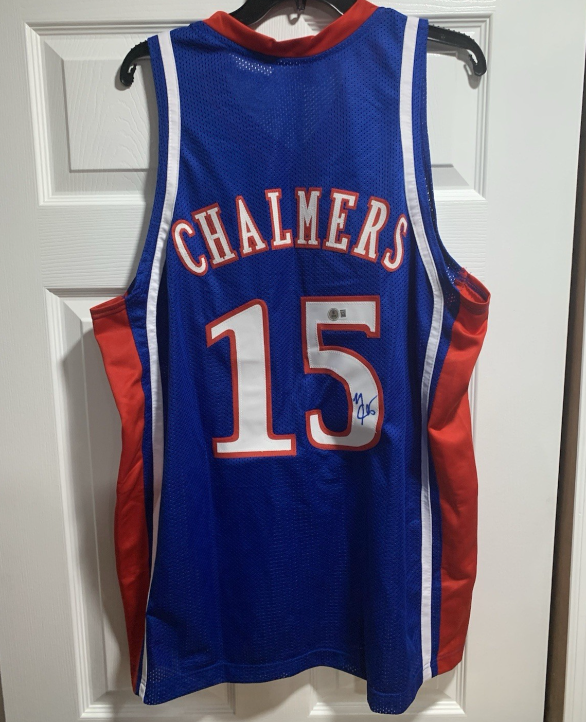 Mario Chalmers Autographed Signed Kansas Jayhawks Custom AUTO Basketball Jersey (BAS) 