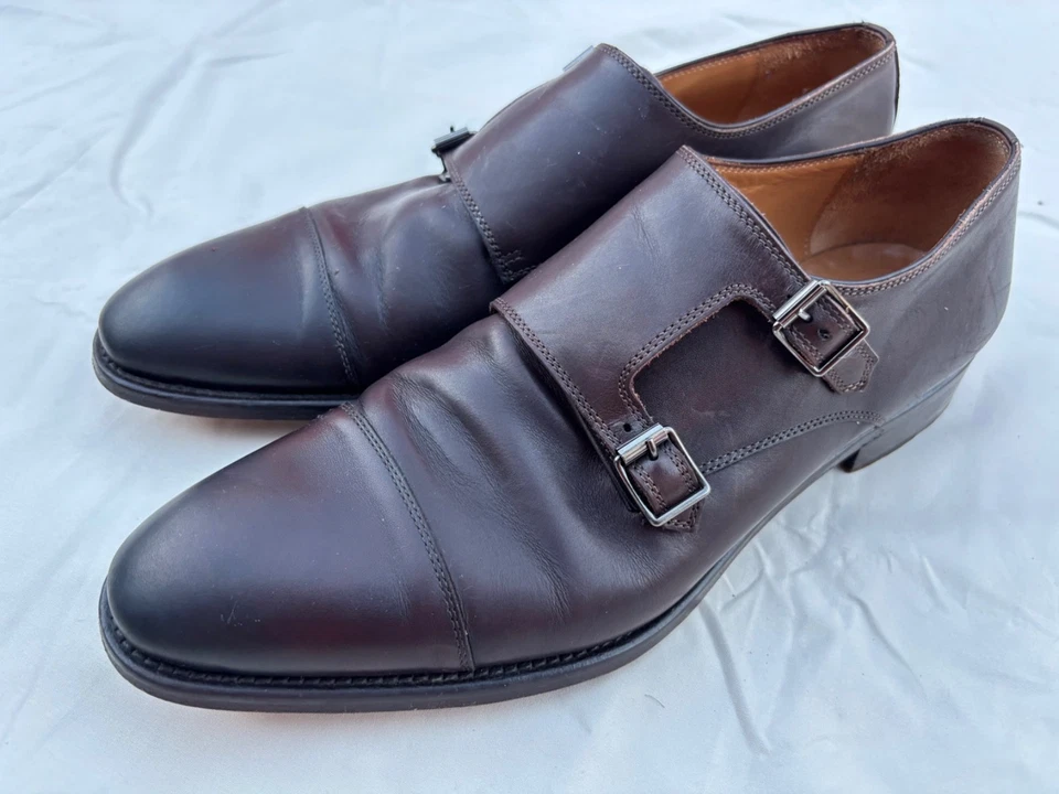 ⭐️ SAPATOS PAUL STUART MONK STRAP MARROM 43.5 / 10.5 ⭐️ - Imagem 3 de 4