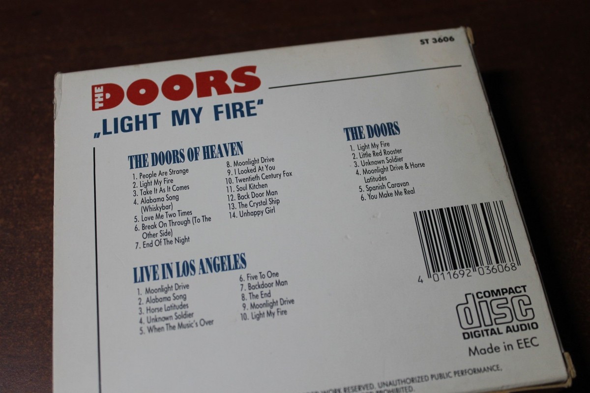 3-CD Box Set The Doors Light My Fire -of Reality -Live in Los