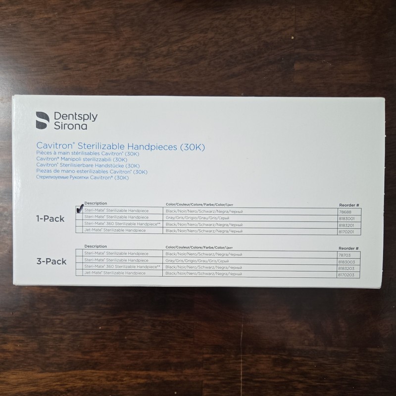 Dentsply Sirona 78688 Cavitron Steri-Mate 30K Dental Handpiece.
