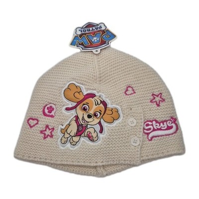 Paw Patrol Skye Mütze Mädchen Strick Optik Wintermütze Übergangsmütze 48 / 50