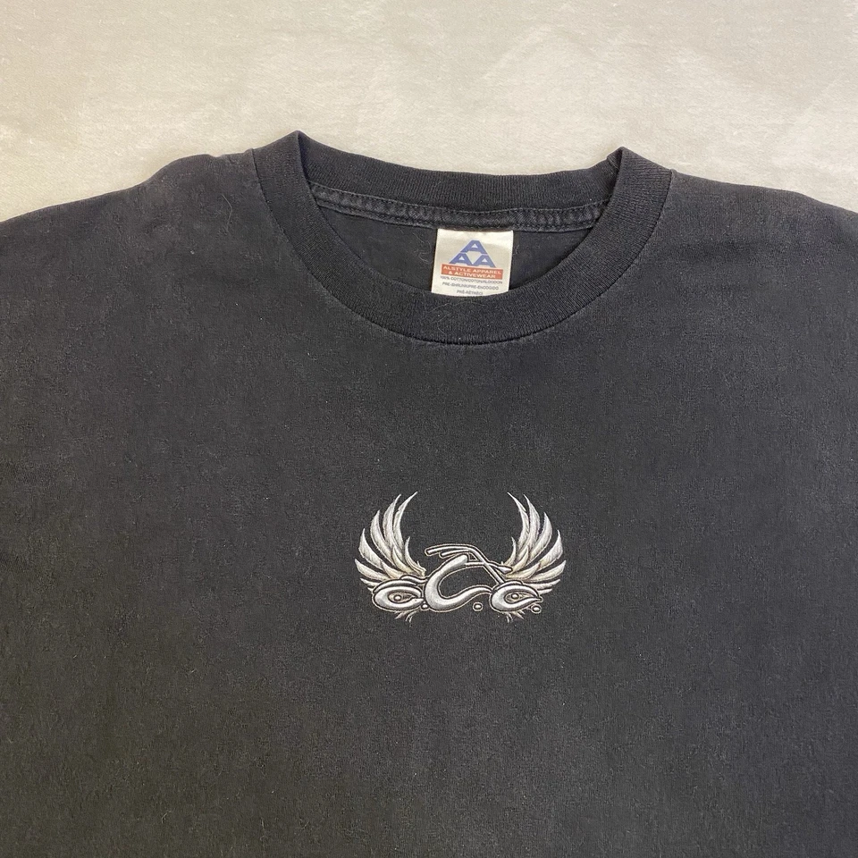 Camisa DE COLECCIÓN Orange County Choppers Para Hombres 3XL Negra Motociclista Ala Logo 2003 Foto 2 de 4
