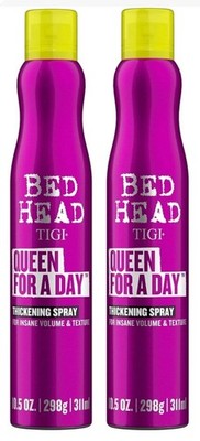 TIGI Bed Head Queen For A Day Thickening Spray for Fine Hair 10.5 oz 2 Pack