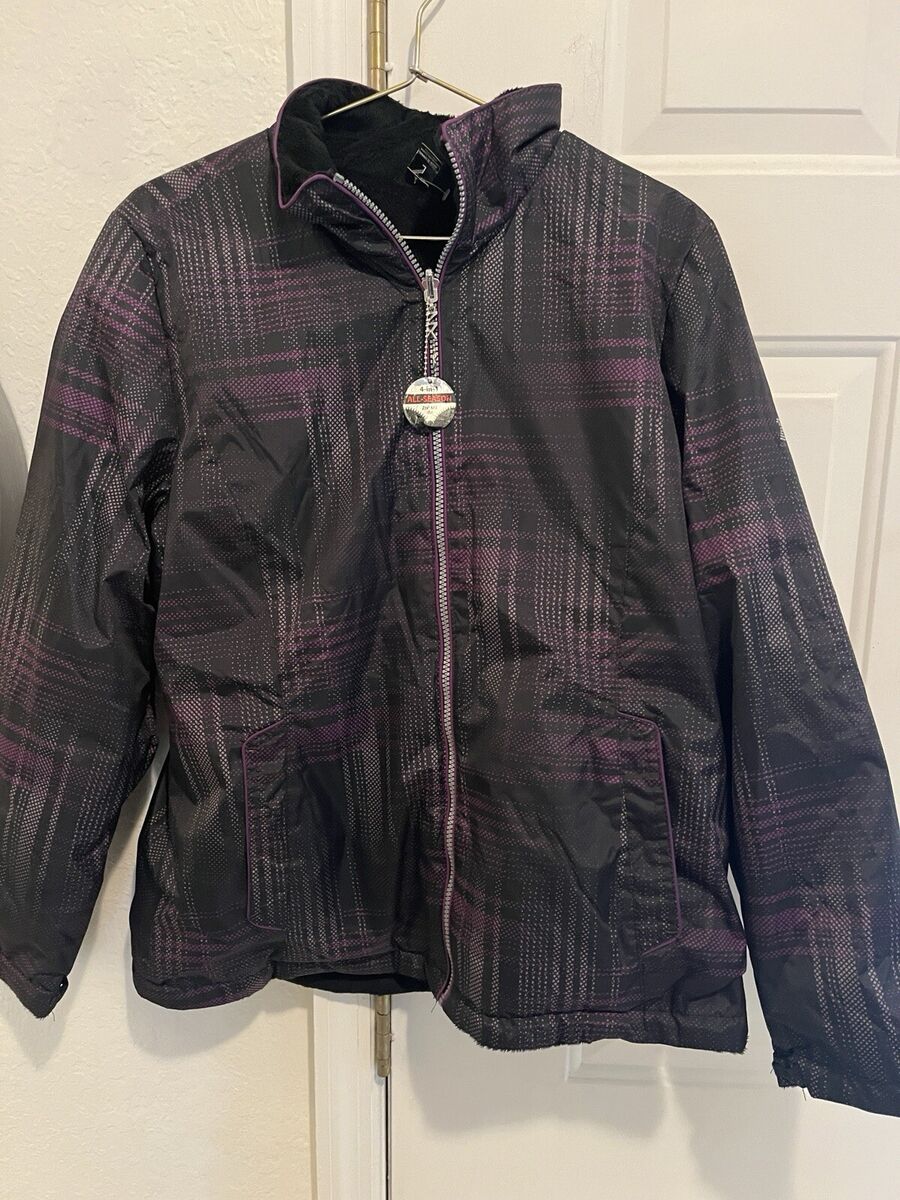 ZeroXposur ZX Women's Purple/Black Reversible Coat Jacket ZeroXposur ZX Women's Purple/Black Reversible Coat Jacket