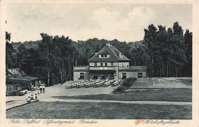 Farm building Bilz-Luft-Bad Lößnitzgrund Dresden Saxony postcard postcard 1928