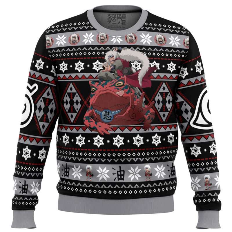 Christmas Jiraiya Narutoo Ugly Christmas Sweater