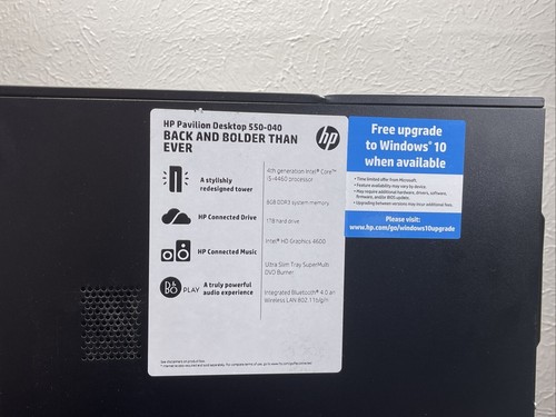 HP Pavilion 550-040 Desktop Intel i5-4460 3,2GHz 8GB RAM 1TB Bluetooth WLAN - Bild 4 von 9