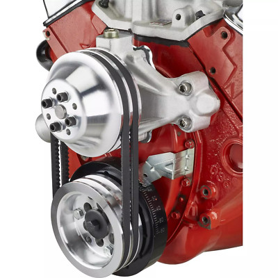 1:1 Pulley Combo, With Belts, Fits Small Block Chevy Short Pump