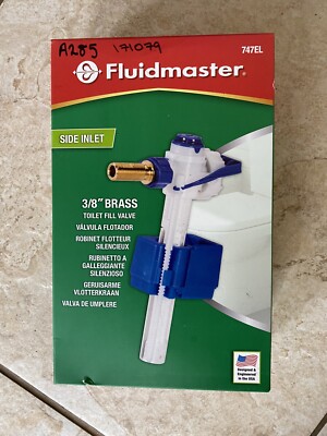 Fluidmaster 747EL Seiteneinstieg Zisterne Füllventil Euro 3/8'' Schwerlast Messingschaft