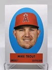 Mike Trout 2021 Topps Archives Baseball Card 1963 Topps Peel-Offs Los Angeles