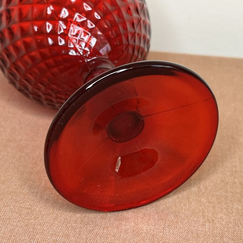 Vintage Ruby Red Glass Urn - Picture 8 of 8