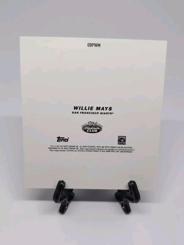 2021 Stadium Club Oversized Master Photos #OBPWM Willie Mays - Picture 6 of 6