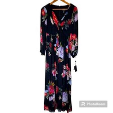 Adrianna Papell Floral Maxi Dress Size 4 NWT