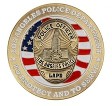 California Police Department Collector Challenge COIN Gedenk Badge Abzeichen LA