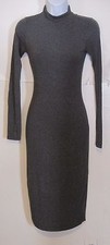 Windsor misses S Small gray long stretchy knit dress j123