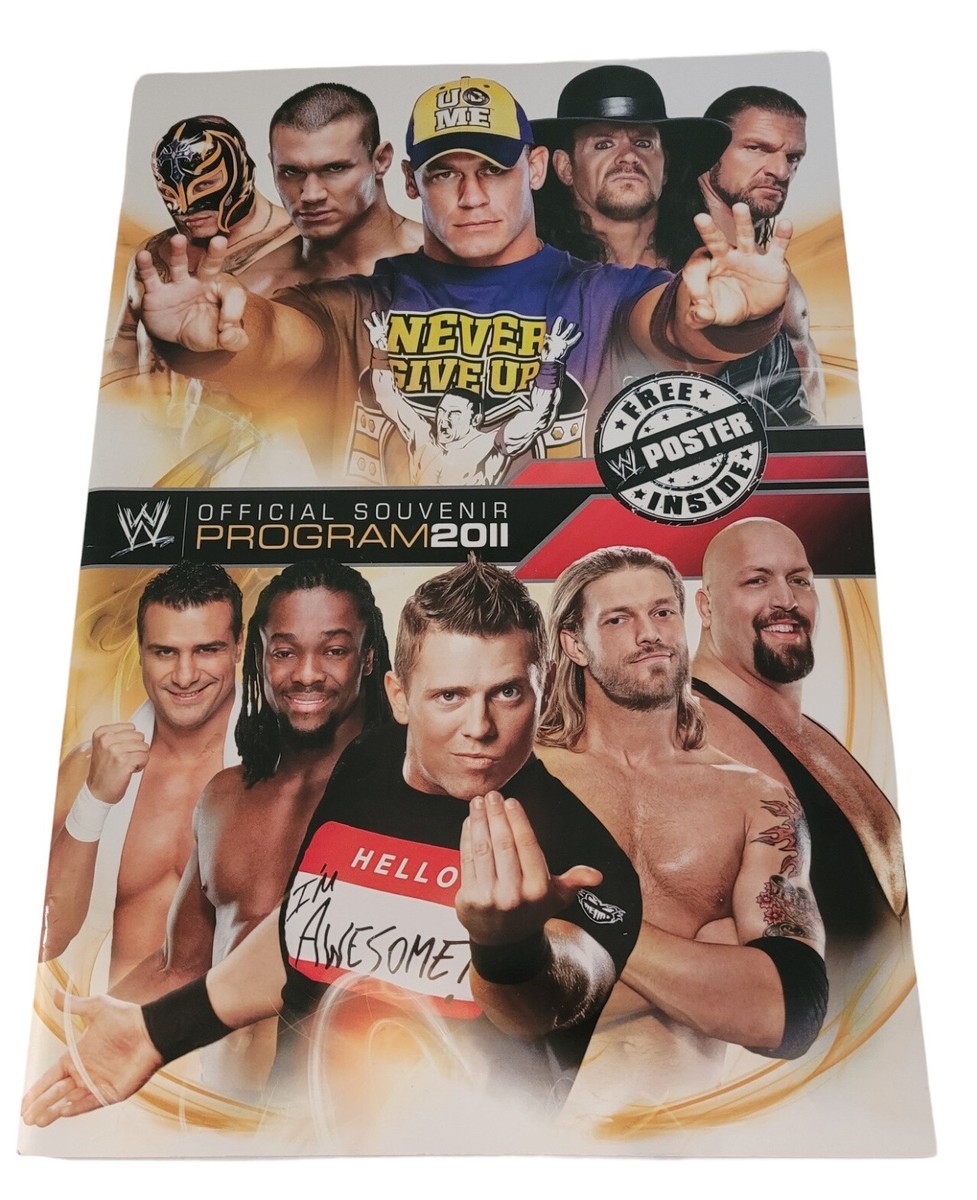 WWE 2011 Official Souvenir Tour Program Program Book Wrestling