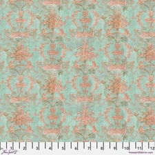 Free Spirit Tim Holtz Palette Indigo PWTH277 Teal Wallpaper Cotton