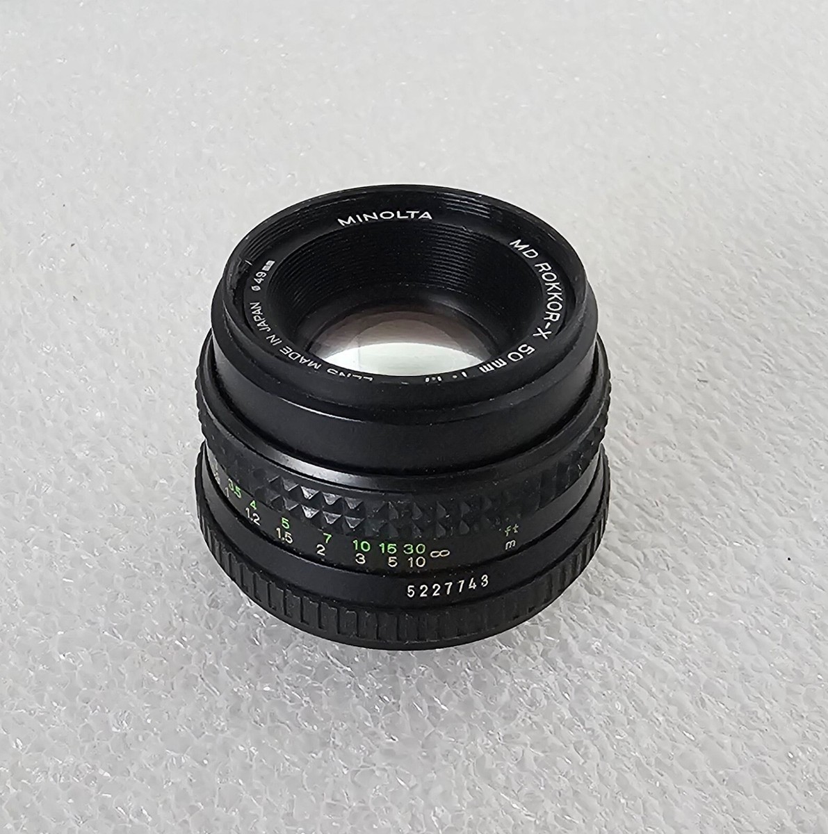 Minolta MD Rokkor-X 50mm f/1.7 ø49 mm Lens Vintage Made in Japan