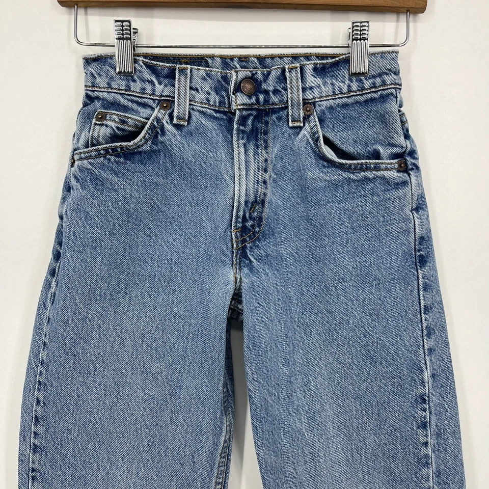 Jeans Levi's Orange Tab 562 Juvenil Talla 10 Azul Calce Suelto Regular Hecho en EE. UU. 25" Foto 2 de 4