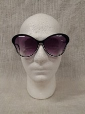 Vintage Solarmates Black Butterfly Round Sunglasses Frames Taiwan