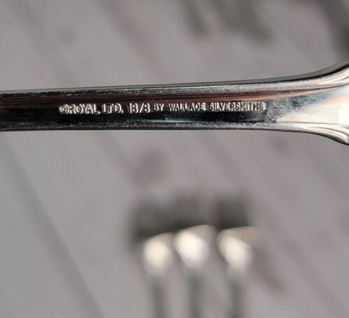Tenedores de ensalada Colby cubiertos de acero inoxidable Royal Ltd Wallace plata 4 piezas reemplazos - Imagen 3 de 4