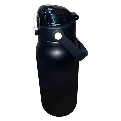 1400ml Stainless Steel Double Wall Insulated Vaccum Sipper Water Bottle - Black - Picture 15 of 18