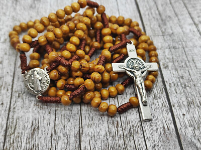 St Benedict  15 Decade Rosary Sacred Mysteries Rosary
