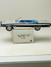 Jo-Han Reissue 1968 Chrysler 300 Convertible with Original Box, Chrome & Blue