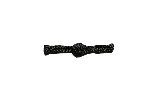 Kiddo 2.5" Black 6 pairs of Chinese Frogs Decorative Button Knot Closure