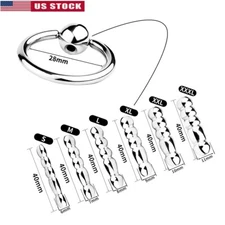 FRRK Stainless Steel Urethral Dicks Stretcher Penis Plug Dilator for Male