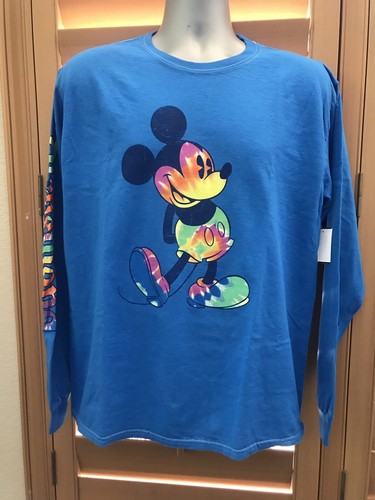 MICKEY MOUSE LONG SLEEVE TIE-DYE PRINT 