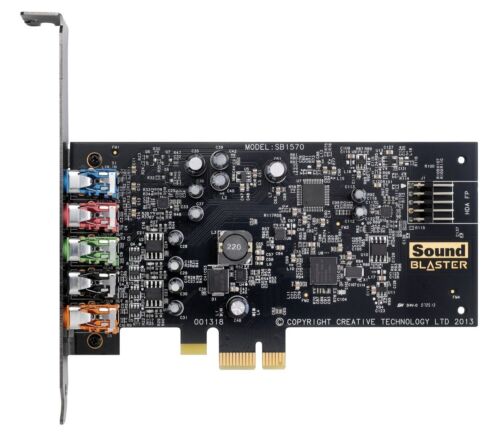 Carte son Creative Sound SB1570 Blaster Audigy FX PCIe 5.1 haut profil - Photo 1 sur 5