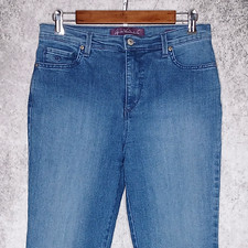 Gloria Vanderbilt Amanda womens tapered jeans 8 x 26 stretch high rise med wash