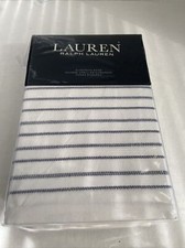 Lauren Ralph Lauren Juliet Woven Frame Euro Sham White Blue New 135