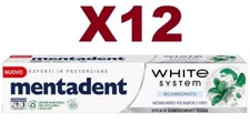 12PCS MENTADENT WHITE SYSTEM BAKING SODA 75ML TOOTHPASTE WHITE AND STRONG TEETH