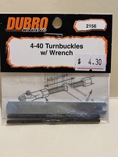 Dubro 2156 4-40 Turnbuckles With Wrench Pack of 2