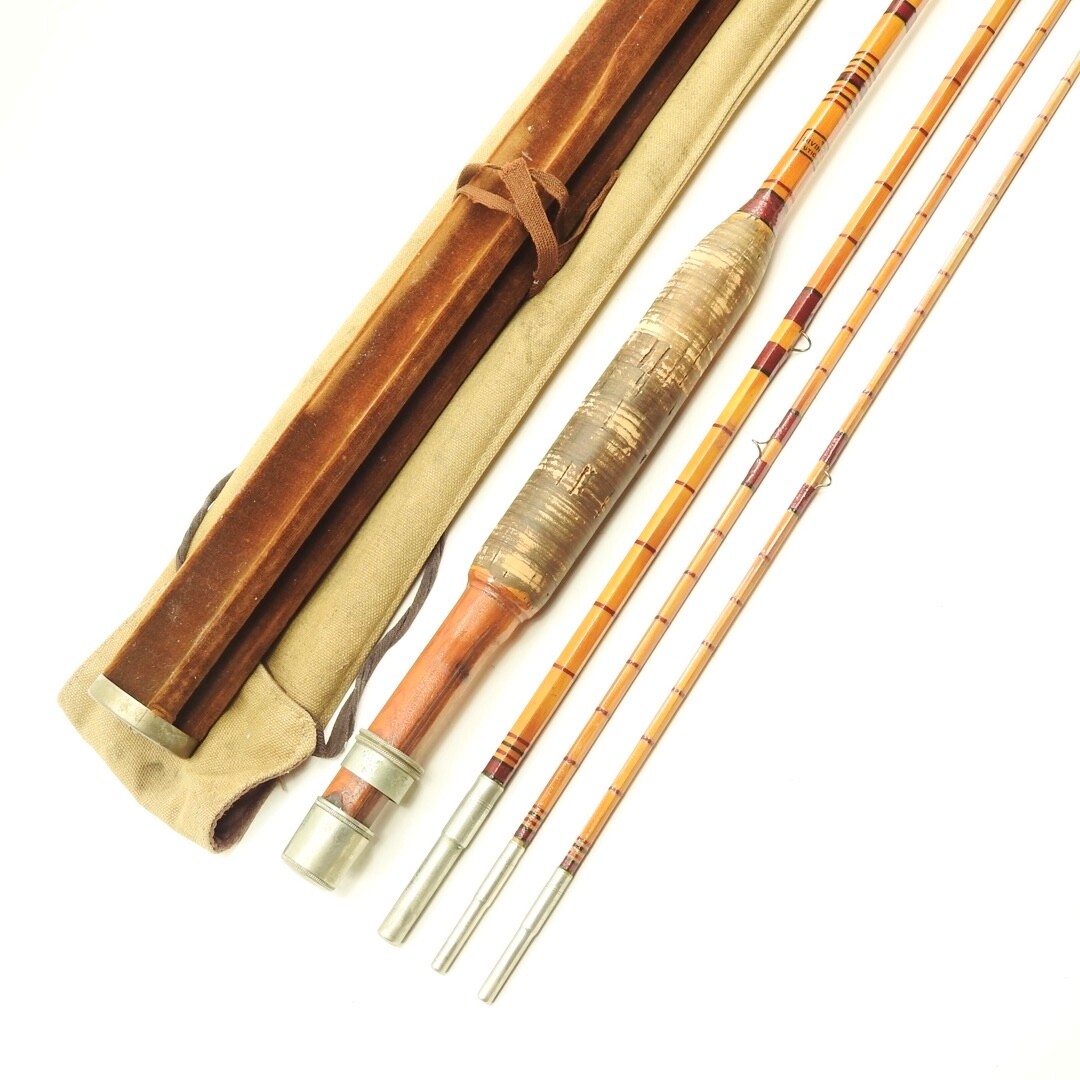 Antique Bamboo Fly Fishing Rod Orion Chicago 12 Foot Cane Bamboo Fly
