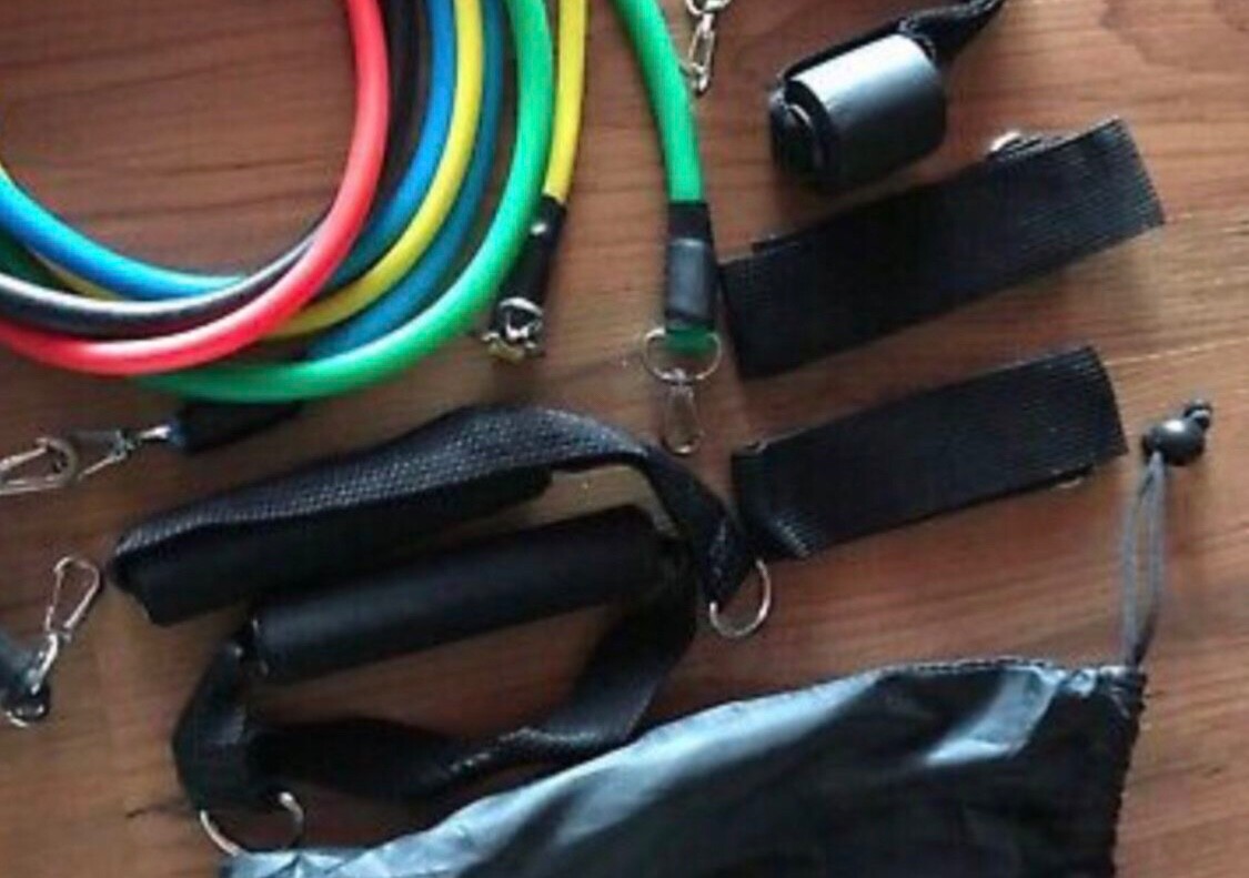ill 　45本セット XPRT Fitness Resistance Tube Workout Bands Set -Fitness Strength